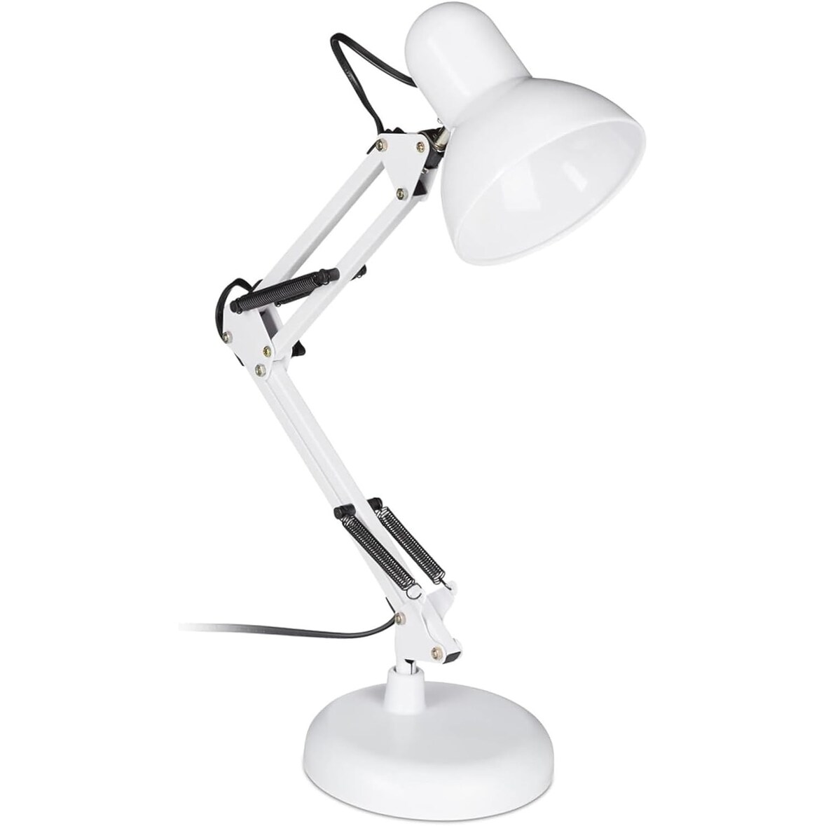 Candeeiro de mesa, braço articulado, luz de leitura, 50x27x15cm