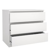 thumbnail of WellHome - Commode de Chambre avec 3 Tiroirs en coloris Blanc 77 x 50 x 71 cm - Sil White