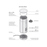 thumbnail of Tchibo elektrischer Milchaufschäumer, Antihaft, Edelstahl, Schwarz