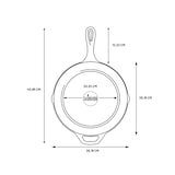 thumbnail of Lodge – Poêle + couvercle en fonte naturelle 26cm – Tous feux – Made in USA