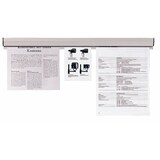 thumbnail of Papierklemmschiene 100cm x 4cm grau