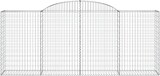 thumbnail of vidaXL Gabionen mit Hochbogen 4 Stk. 300x50x120/140cm Verzinktes Eisen