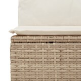 thumbnail of vidaXL 9-teiliges Garten-Sofa-Set mit Kissen Beige Poly Rattan Akazie
