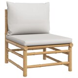 thumbnail of vidaXL 6-tlg. Garten-Lounge-Set mit Hellgrauen Kissen Bambus