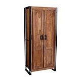 thumbnail of SIT Möbel Halkast acacia | L 80 x B 45 x H 180 cm | naturel / antiek zwart | 09264-01 | Serie PANAMA