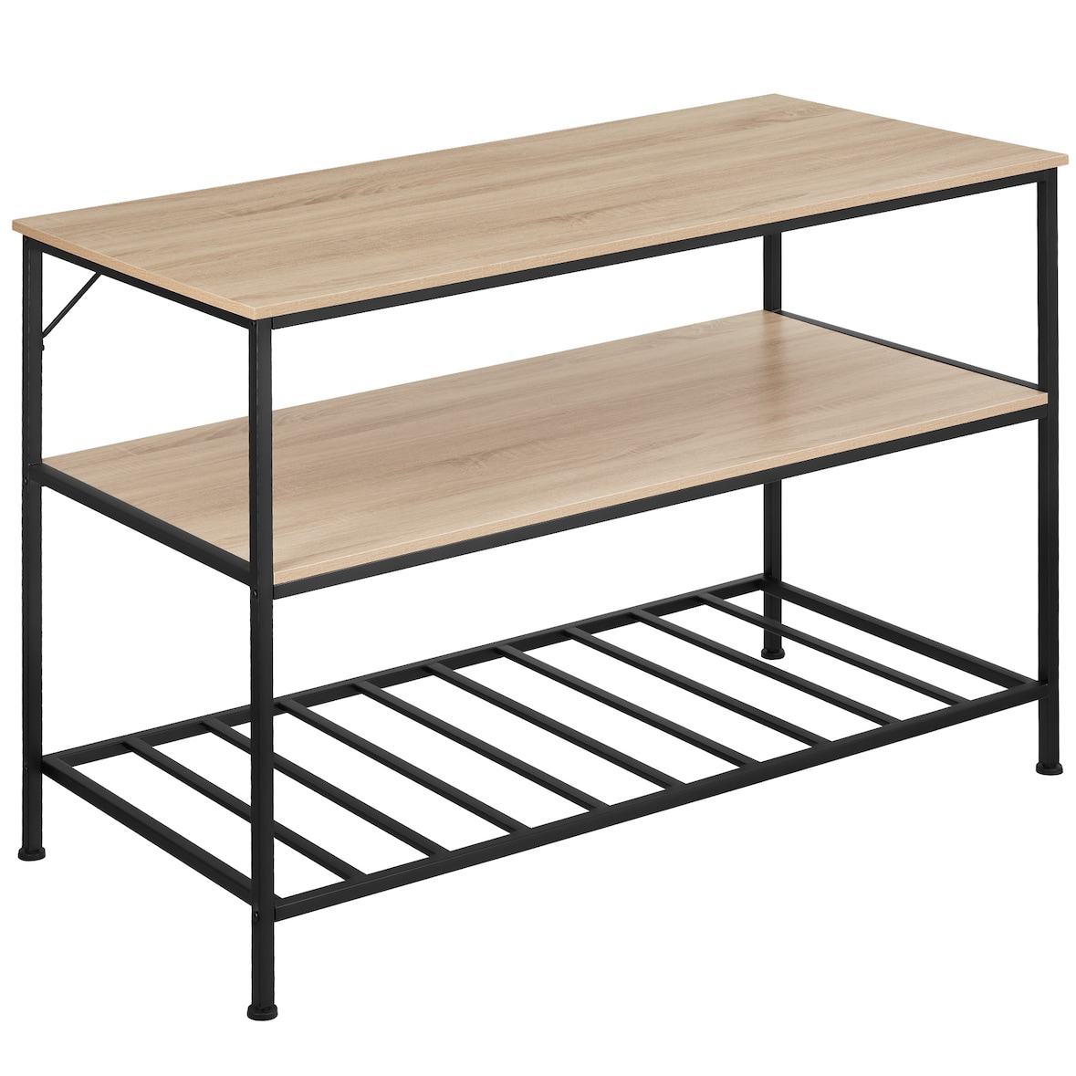 tectake Estantería para cocina Akeley  Madera Industrial Clara, Roble Sonoma