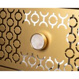 thumbnail of Mayfair-Konsole 100 x 35 x 80 cm aus Eisen. Glamouröses Design Hollywood Regency. Weiße Beine, goldene Schubladen. Hergestellt in Italien. Ohne Fächer