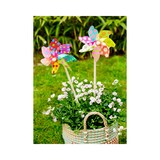 thumbnail of Blumenstecker Windmühle / Windrad Plastik 17x48cm bunt 1 Stück sort.