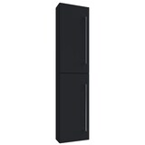 thumbnail of VCM Badmöbel Hochschrank Badinos Schwarz H. 150 x B. 33 x T. 22 cm