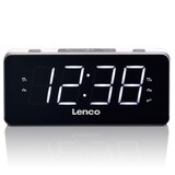 thumbnail of Lenco CR-18 White - FM-Radiowecker mit großem 1,8" Display - weiße LED´s - 2 Weckzeiten - Schlummerfunktion - Dimmfunktion - Weiß