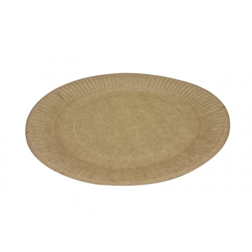 100 Pappteller FSC Mix fettdicht kraft braun Ø 18 cm