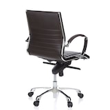 thumbnail of Bürostuhl / Chefsessel PARMA 10 Leder braun Chrom hjh OFFICE