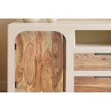 thumbnail of SIT Möbel Sideboard mit 2 Türen, 2 Schubladen, 1 offenes Fach | Akazie natur, Kalkputz weiß | B 150 x T 40 x H 80 cm | 14903-10