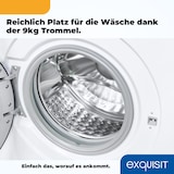 thumbnail of Exquisit Waschmaschine WA9214-340A weiss | 9 kg Fassungsvermögen | Energieeffizienzklasse A | 16 Waschprogramme | Kindersicherung | Startzeitvorwahl