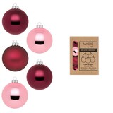 thumbnail of 24 Weihnachtskugeln 3cm Glas Christbaumkugeln Weihnachtsbaumkugeln beere rosa