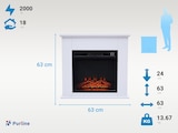 thumbnail of PURLINE  Chimena eléctrica de suelo con marco de MDF CHE-610