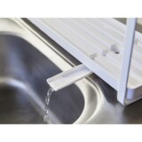 thumbnail of Yamazaki Abtropfgestell Abtropfkorb Abtropfständer Geschirr Metall Abtropfschale weiß schmal 57x18x16cm