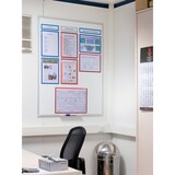 thumbnail of FRANKEN Whiteboard 180 x 90 cm, Schreibtafel X-tra!Line, lackiert, magnetisch, beschreibbar, trocken abwischbar, mit Aluminiumrahmen, Magnettafel