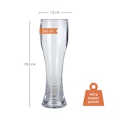 thumbnail of Milano Weizenglas 2er Set aus Polycarbonat 500 ml bruchfest BPA-frei leicht ideal für Weizenbier Hefeweizen