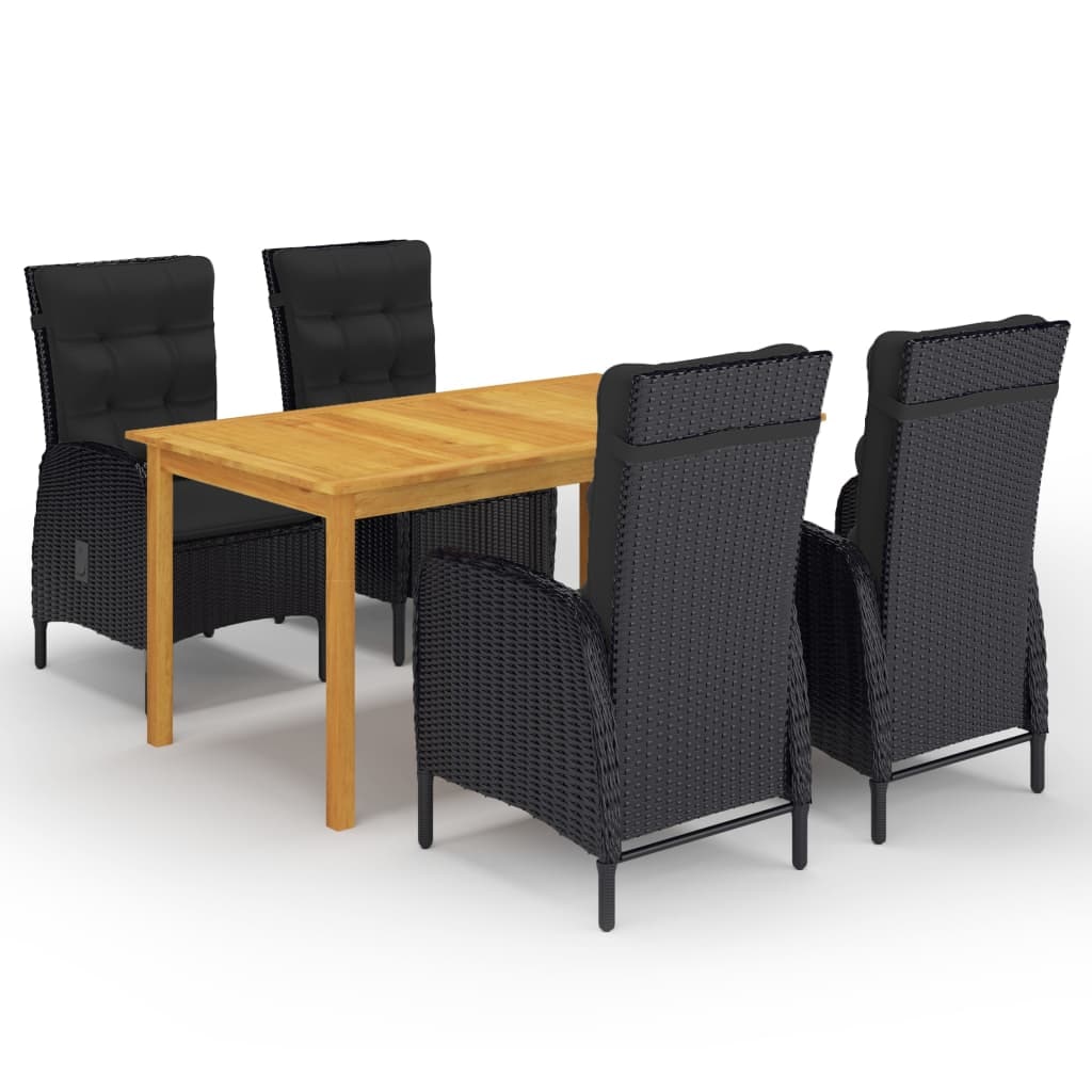 Helloshop26 - 5-teiliges schwarzes Garten-Essset 02_0013834