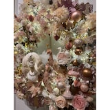 thumbnail of 6 Weihnachtskugeln 8cm Glas Christbaumkugeln uni Weihnachtsbaumkugeln hellrosa