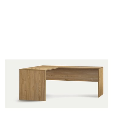 SARMOG SCRIVANIA ANGOLARE SX L180 IN KIT in truciolare nobilitato color noce stelvio