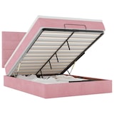 thumbnail of vidaXL Ottoman-Bett mit Matratzen Rosa 140x190 cm Samt