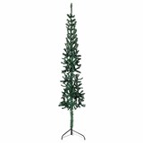 thumbnail of vidaXL Künstlicher Halb-Weihnachtsbaum mit Ständer Schlank Grün 120 cm