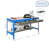 thumbnail of Banco da lavoro Simonwork BT0 Box colore blu/legno 842x1210x760 mm