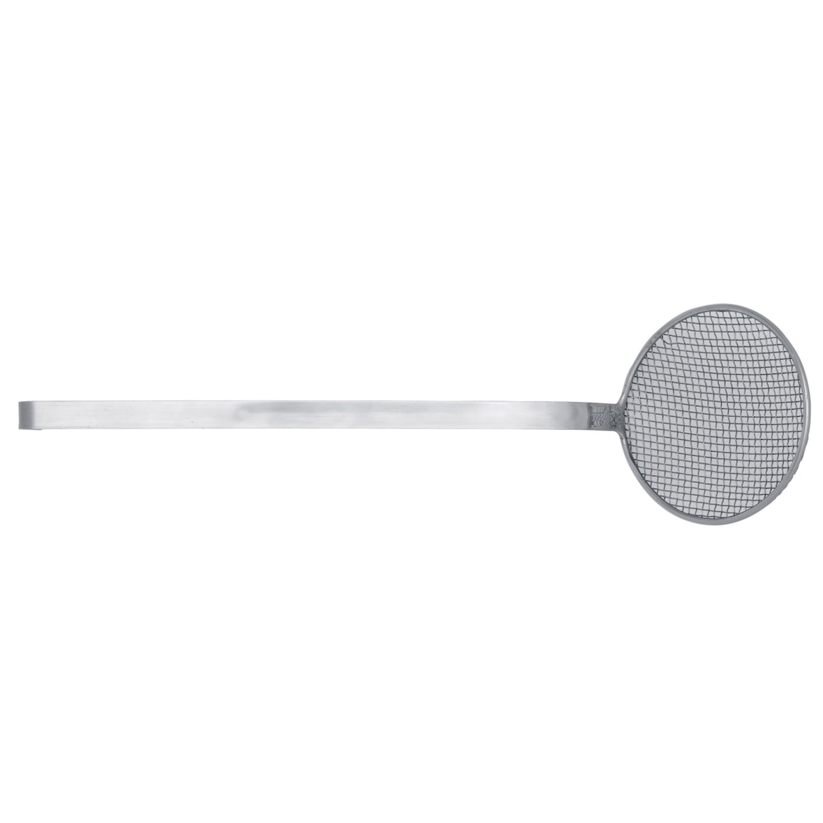 Restofair schiumarola ramina in acciaio inox, 14cm, lunghezza manico 56 cm, con uncino per appendere, argento