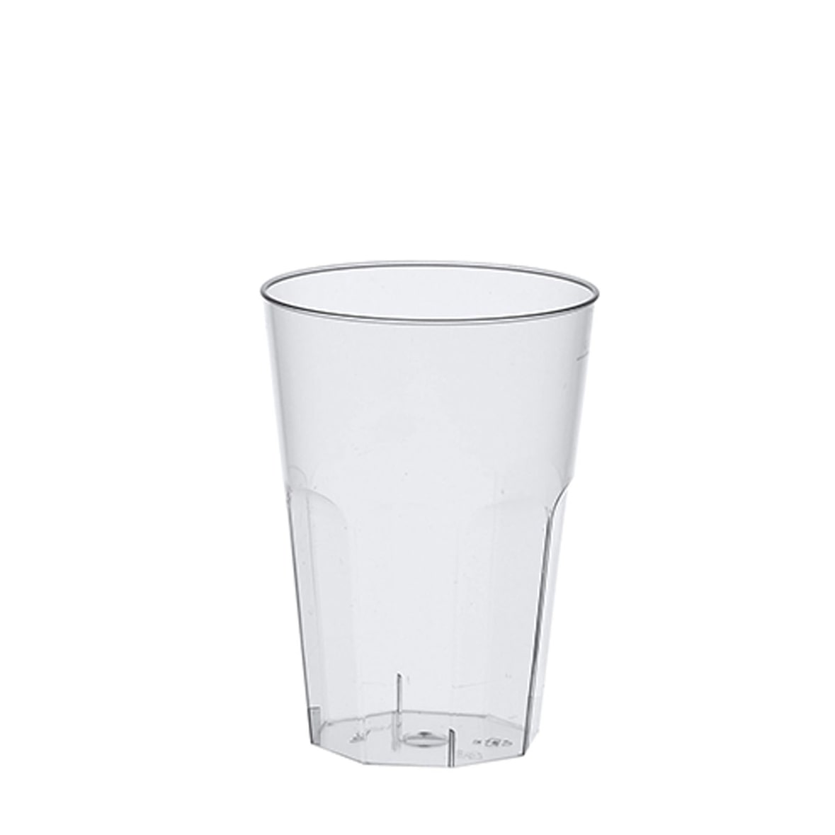 450 Stück Mehrweg Plastikbecher für Caipirinha, PP 0,3 l Ø 8 cm· 11 cm transluzent unzerbrechlich