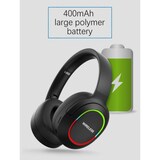 thumbnail of S&N Auscultadores sem fios Bluetooth, auscultadores, auscultadores com som surround, estéreo, USB, com luz, para PC, L800 (azul)