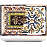 thumbnail of H&H, Set 6 Piatti Rettangolari in Stoneware Decorato – Positano, 30x20 cm