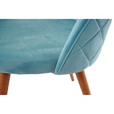 thumbnail of Set van 6 eetkamerstoelen HWC-D53, stoel keukenstoel, retro jaren 50 design fluweel ~ turquoise