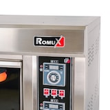 thumbnail of Romux® Four à Pizza à Gaz Butane Professionnel Simple 4x32 cm avec Sol Céramique Réfractaire de Qualité et Thermostat | Température 400 °C