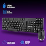 thumbnail of NGS Euphoria Kit - Combo Teclado (QWERTY Español) y Ratón inalámbrico 2.4GHz, clicks silenciosos. Color Negro
