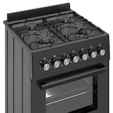 thumbnail of Wiggo WO-E606A(BB) Vrijstaande Gasfornuis - 60 cm - Zwart