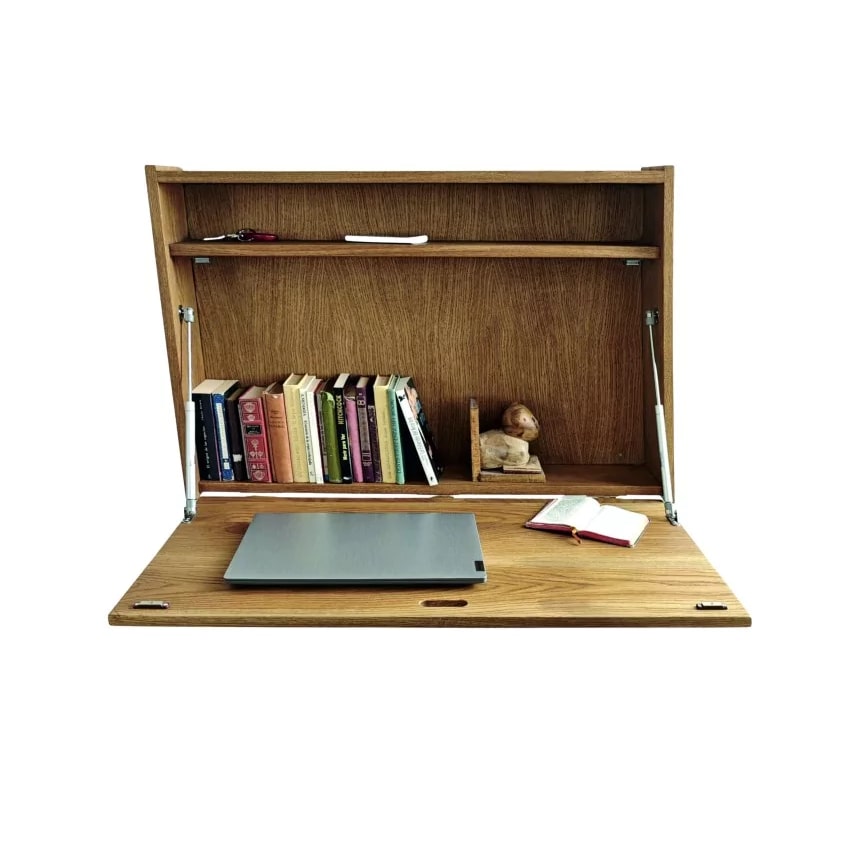 Secretária de carvalho Ocrea, secretária flutuante | 01150