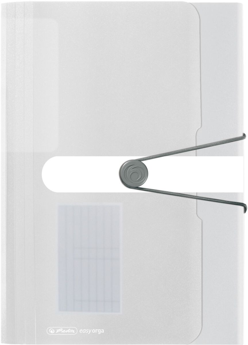 herlitz Fächermappe A4 PP 12 Fächer farblos transparent to go Packung mit 10 Stück