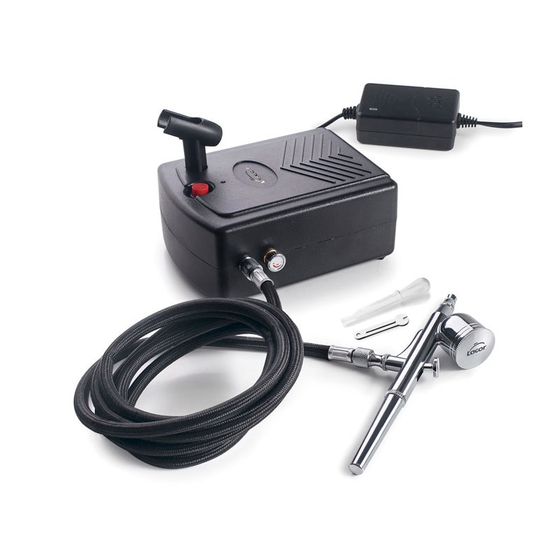 LACOR Airbrush-Kit mit Kompressor für die Gebäckdekoration 69450