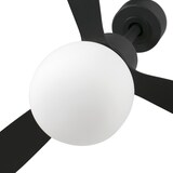 thumbnail of AMELIA L BALL LED Schwarzer Deckenventilator