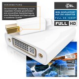 thumbnail of CSL Full HD MiniDP zu DVI Adapter Kabel - Mini DisplayPort zu DVI Buchse