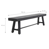 thumbnail of METRO PROFESSIONAL Biertafelset 3-delig Picada, 1 biertafel 220 x 70 cm, 2 bierbanken 180 x 31 cm, zwart