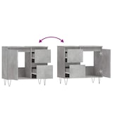 thumbnail of vidaXL Badschrank Betongrau 65x33x60 cm Holzwerkstoff