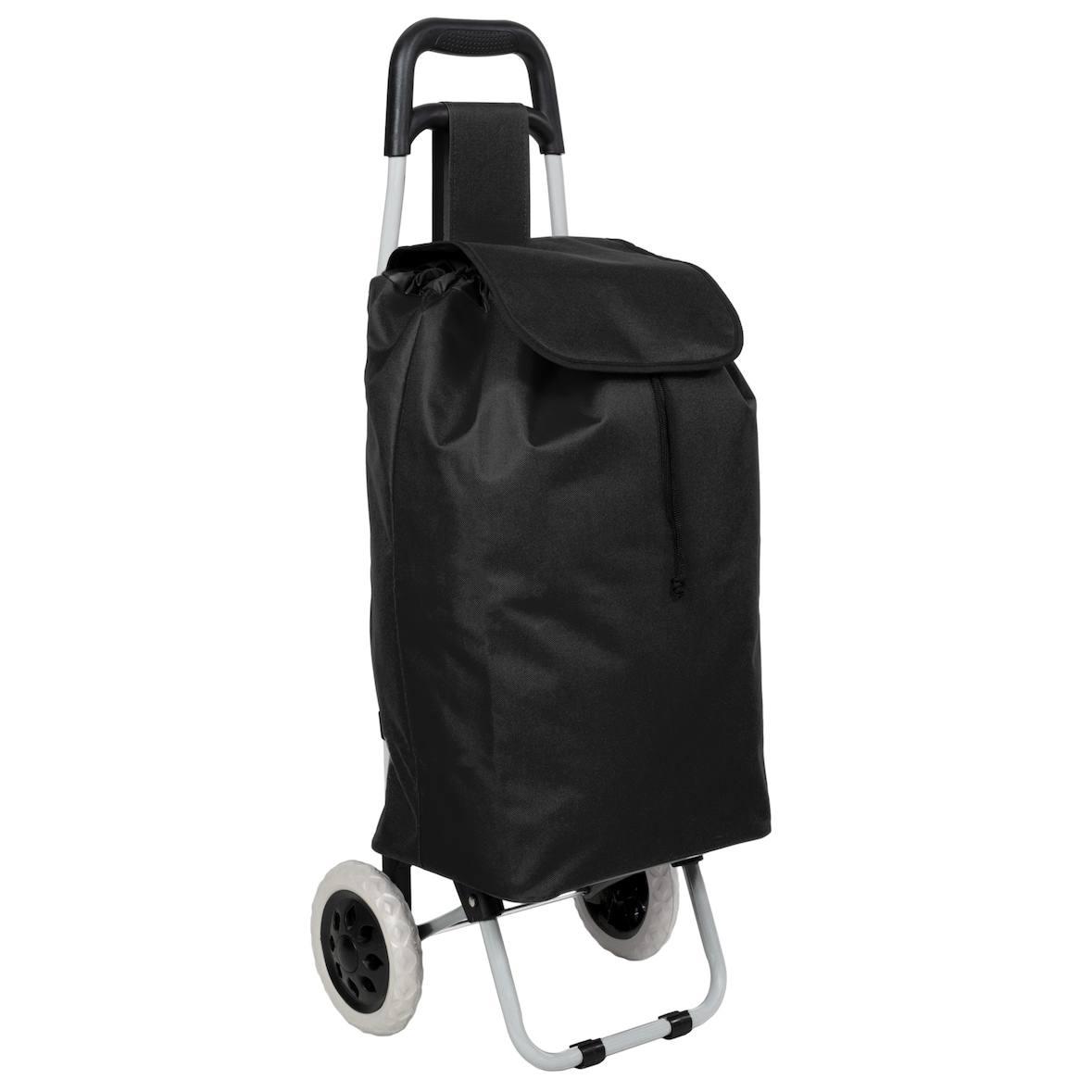 tectake Chariot de courses, de marché Pliable 2 Roues  Noir