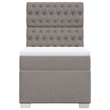 thumbnail of vidaXL Boxspringbett mit Matratze Taupe 90x200 cm Stoff