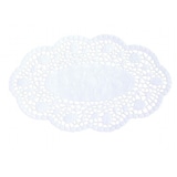 thumbnail of 250 Moccadeckchen oval `Rose`,  17 x 24 cm