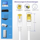 thumbnail of Helos ultra flex Patchkabel S/FTP Cat 6a TPE grau 1,0m