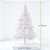 thumbnail of Weißer Weihnachtsbaum 180 cm künstlicher Tannenbaum 600 Zweigen