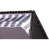 thumbnail of Strandkorb - bene living - Ostsee - weiß/grau - PE schwarz